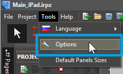 Editor window Tools Option.png
